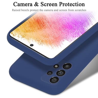 Samsung Galaxy A73 5G Skal Fodral Case (Blå)