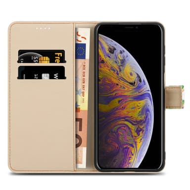 iPhone X / XS Plånboksfodral Skal (Grön)