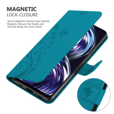 Realme 8i / Narzo 50 4G Plånboksfodral Skal (Blå)