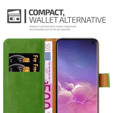 Samsung Galaxy S10 4G Plånboksfodral Skal (Grön)