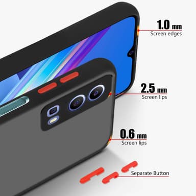 Vivo Y52 5G / Y72 5G Skal Fodral Case (Svart)