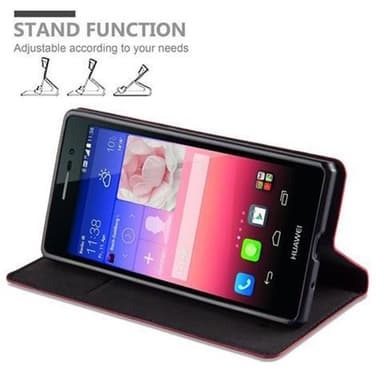 Huawei ASCEND P7 Skal Fodral Case (Röd)