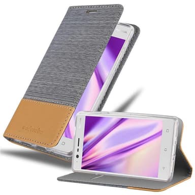 Nokia 3 2017 Plånboksfodral Skal (Grå)