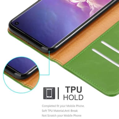 Samsung Galaxy S10 4G Plånboksfodral Skal (Grön)