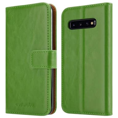 Samsung Galaxy S10 4G Plånboksfodral Skal (Grön)