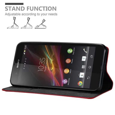 Sony Xperia Z Skal Fodral Case (Röd)