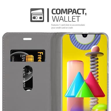 Samsung Galaxy M31 Plånboksfodral Skal (Blå)