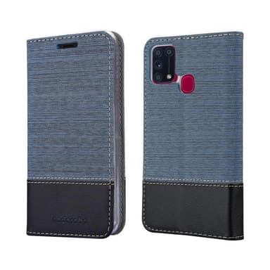 Samsung Galaxy M31 Plånboksfodral Skal (Blå)