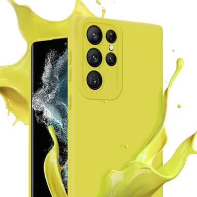 Samsung Galaxy S22 ULTRA Skal Fodral Case (Gul)