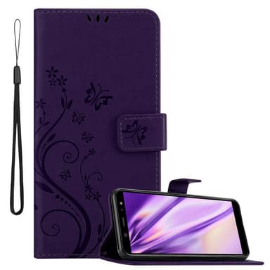 Samsung Galaxy A6 2018 Plånboksfodral Skal (Lila)