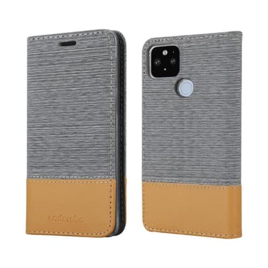 Google PIXEL 5 XL Plånboksfodral Skal (Grå)