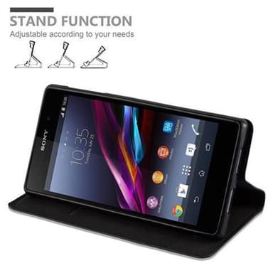 Sony Xperia Z1 Skal Fodral Case (Svart)
