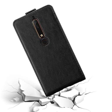 Nokia 6.1 Flipfodral Skal (Svart)