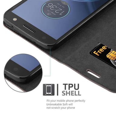 Motorola MOTO Z FORCE Skal Fodral Case (Brun)