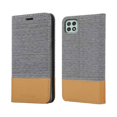 Samsung Galaxy A22 5G Plånboksfodral Skal (Grå)