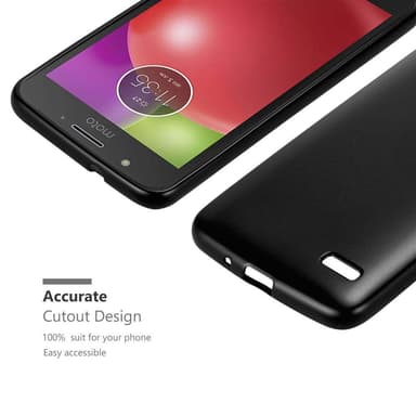 Skal Motorola MOTO E4 Fodral Case (Svart)