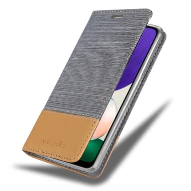 Samsung Galaxy A22 5G Plånboksfodral Skal (Grå)