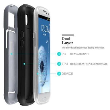 Samsung Galaxy S3 / S3 NEO Skal Fodral Case (Silver)