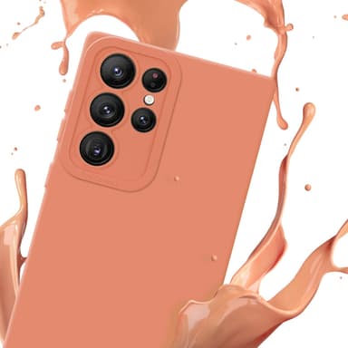 Samsung Galaxy S22 ULTRA Skal Fodral Case (Orange)