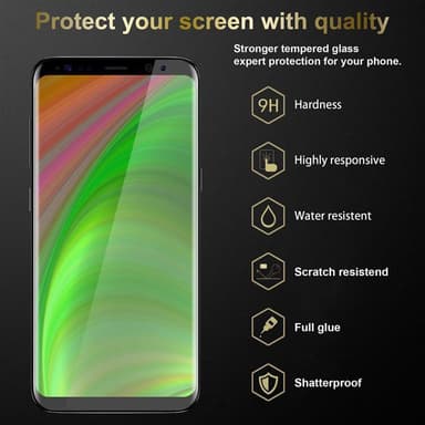 Samsung Galaxy S8 PLUS 3x Skyddsglas Skyddsfilm