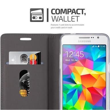 Samsung Galaxy GRAND PRIME Plånboksfodral Skal (Grå)