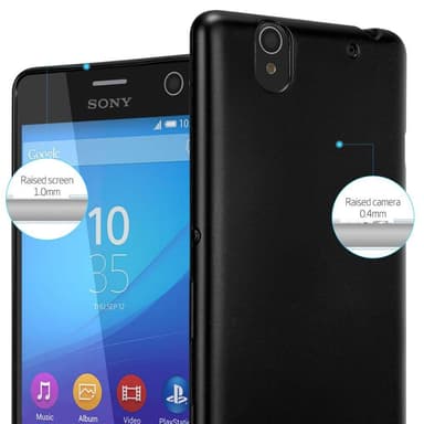 Skal Sony Xperia C4 Fodral Case (Svart)