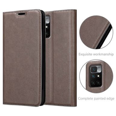 Xiaomi RedMi 10 Skal Fodral Case (Brun)
