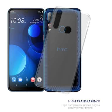 HTC Desire 19 PLUS Skal Fodral Case (Transparent)