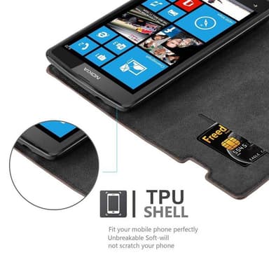Nokia Lumia 520 / 521 Skal Fodral Case (Brun)