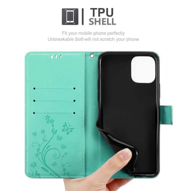 iPhone 11 PRO MAX Plånboksfodral Skal (Turkos)