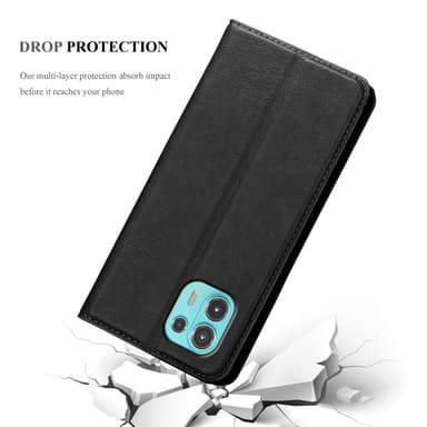 Motorola EDGE 20 LITE / FUSION Skal Fodral Case (Svart)