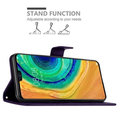Huawei MATE 30 Plånboksfodral Skal (Lila)