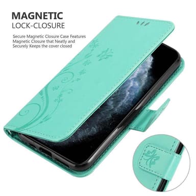 iPhone 11 PRO MAX Plånboksfodral Skal (Turkos)
