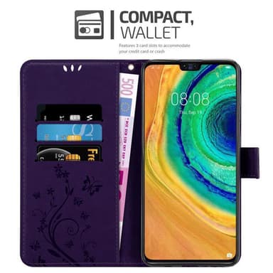 Huawei MATE 30 Plånboksfodral Skal (Lila)