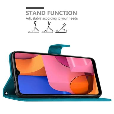Samsung Galaxy A20s Plånboksfodral Skal (Blå)