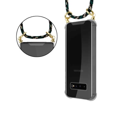 Samsung Galaxy S10 PLUS Skal Fodral Kedja (Brun)