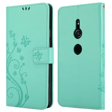 Sony Xperia XZ2 Plånboksfodral Skal (Turkos)