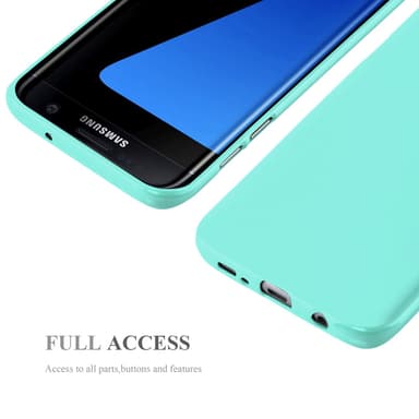 Samsung Galaxy S7 EDGE Skal Fodral Case (Grön)