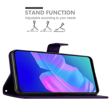 Huawei P40 LITE E Plånboksfodral Skal (Lila)