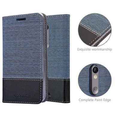 Motorola MOTO X3 Plånboksfodral Skal (Blå)