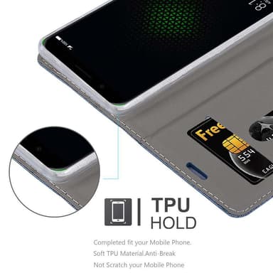 Xiaomi BLACK SHARK Plånboksfodral Skal (Blå)