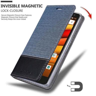 Motorola MOTO X3 Plånboksfodral Skal (Blå)