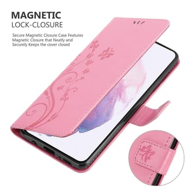 Samsung Galaxy S21 5G Plånboksfodral Skal (Rosa)