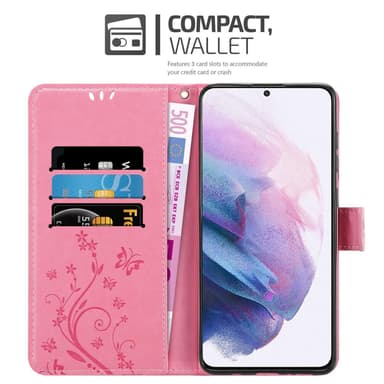 Samsung Galaxy S21 5G Plånboksfodral Skal (Rosa)