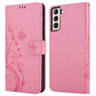 Samsung Galaxy S21 5G Plånboksfodral Skal (Rosa)