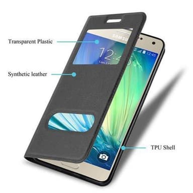 Samsung Galaxy A5 2015 Plånboksfodral Skal (Svart)