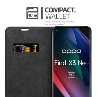 Oppo FIND X3 NEO Skal Fodral Case (Röd)