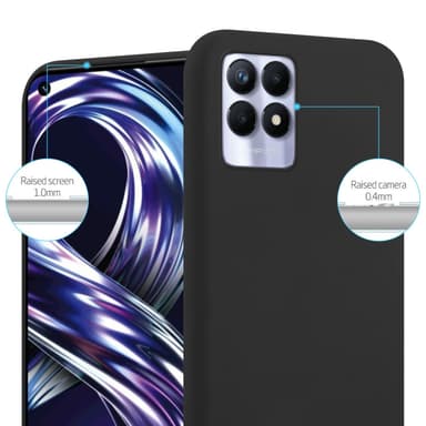 Skal Realme 8i / Narzo 50 4G Fodral Case (Svart)