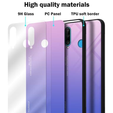 Huawei P30 LITE Skal Fodral Case (Svart)