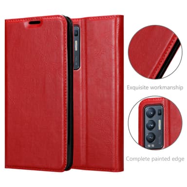 Oppo FIND X3 NEO Skal Fodral Case (Röd)